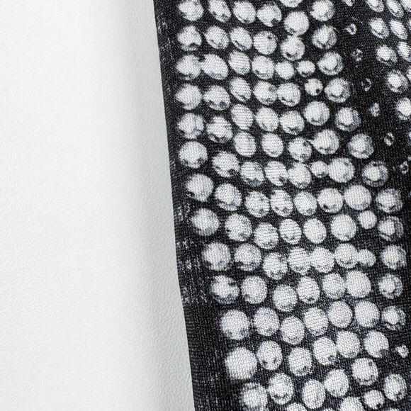 Terez Hi Shine Crystal Print Skull Black Leggings Womens Sz S - Picture 8 of 8